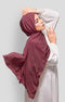 ROYAL SATIN SHAWL | MAROON
